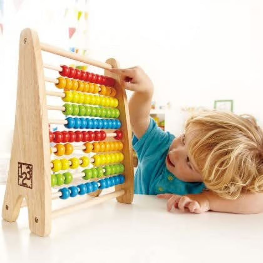 Rainbow Wooden Counting Bead Abacus K372