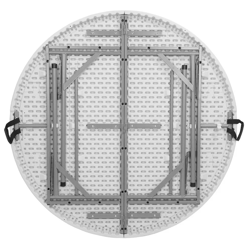 48" Round White Folding Plastic Table O541528