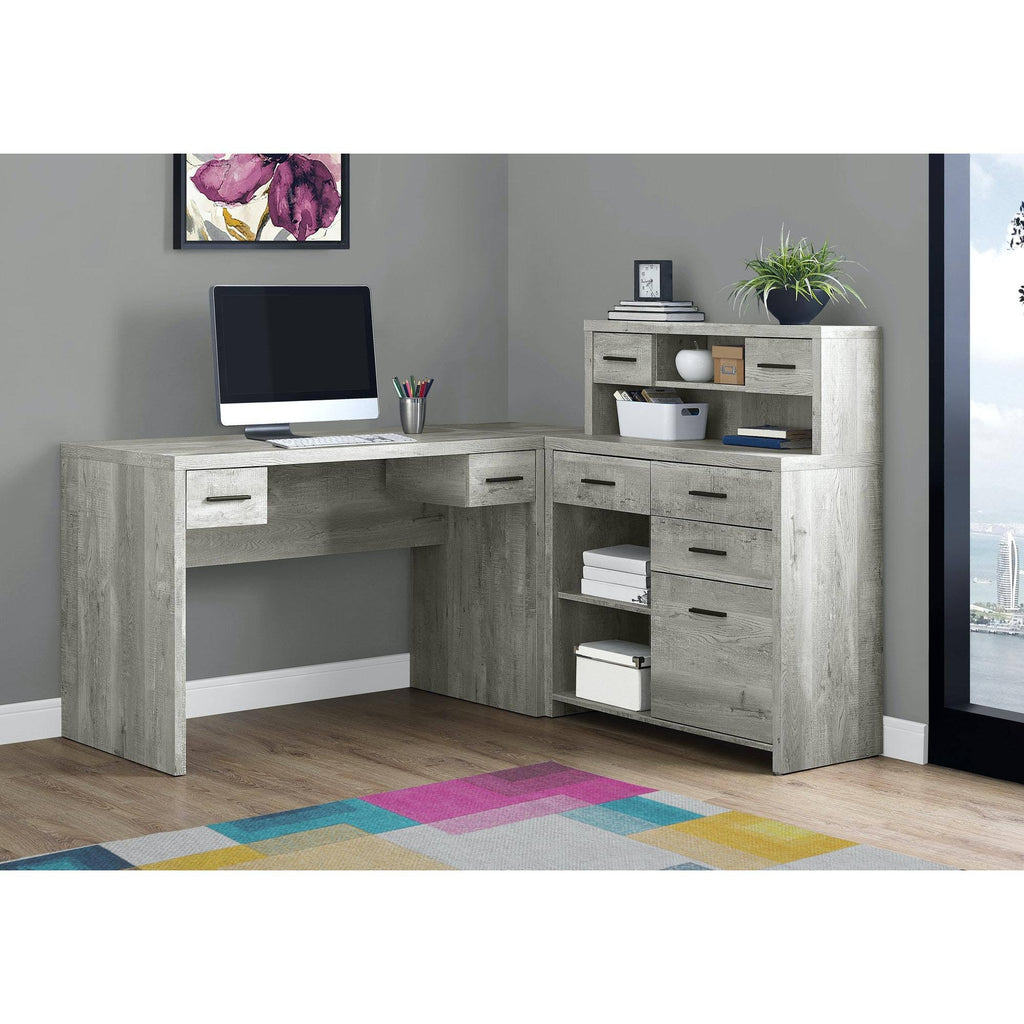 Grey Reclaimed Wood Computer Desk V728832