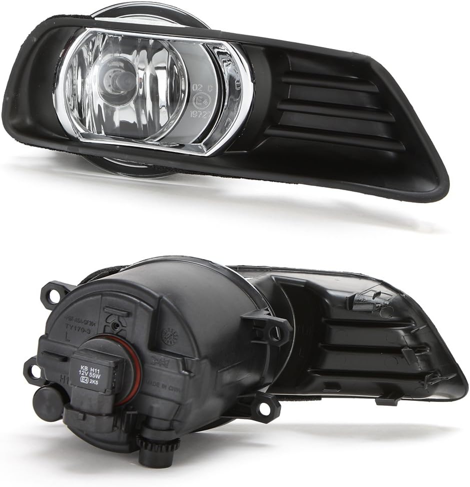Fog Lights for 2007-2009 Toyota Camry, Clear Lens, Pack of 2 A845