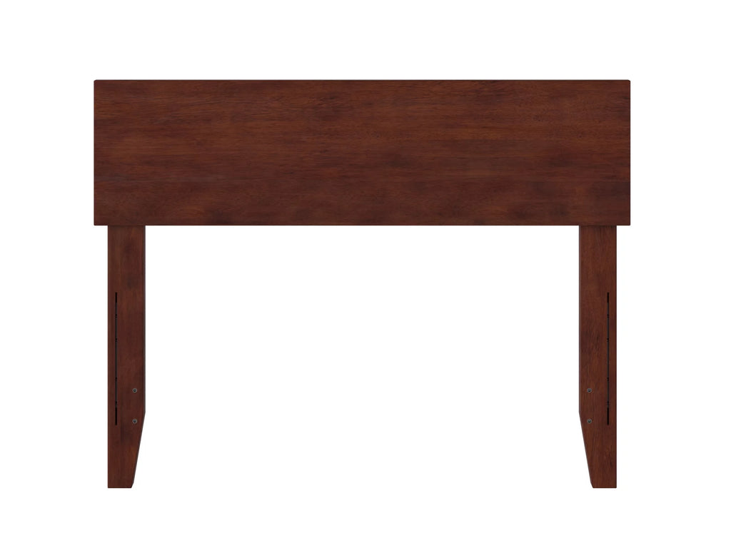 Walnut Twin Panel Solid Wood Headboard with USB Charger M694409