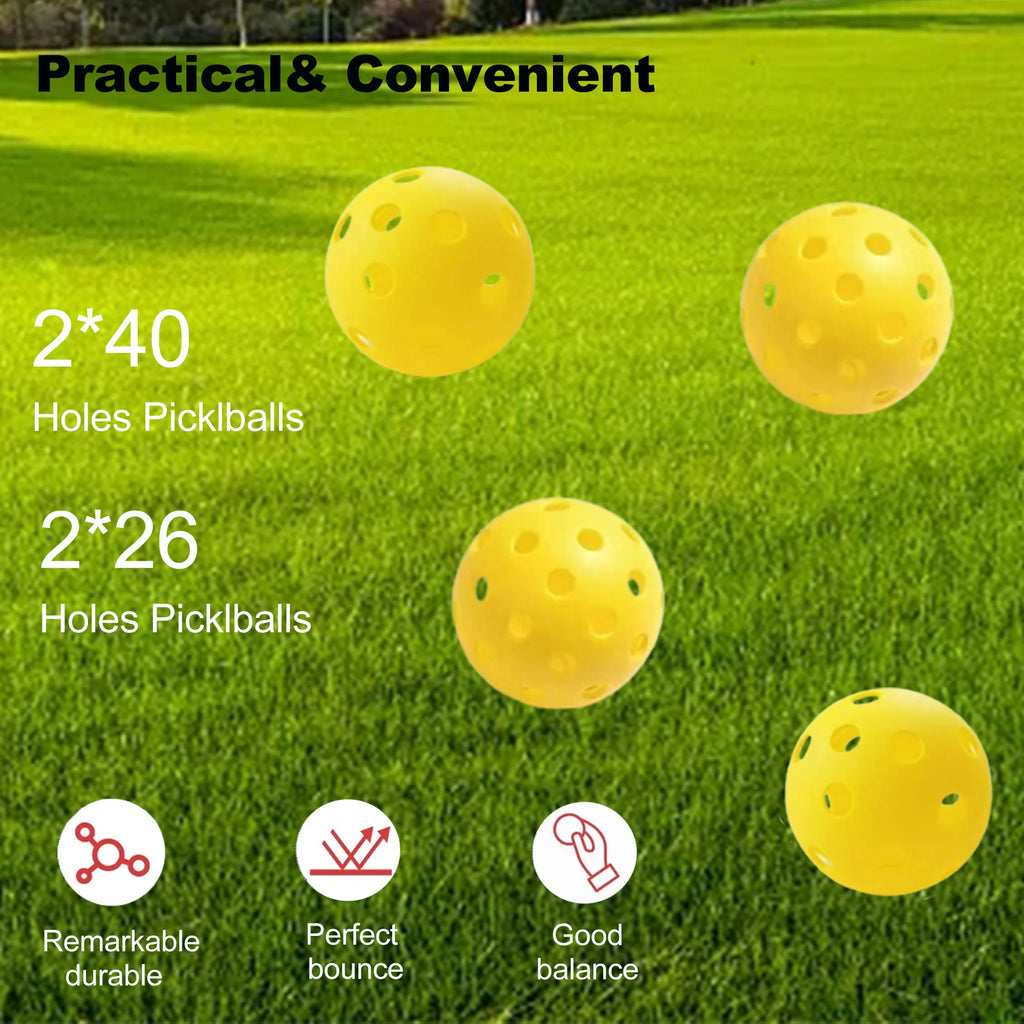 Pickleball Paddles Set of 2 with 4 Pickle Balls and Bag M510887