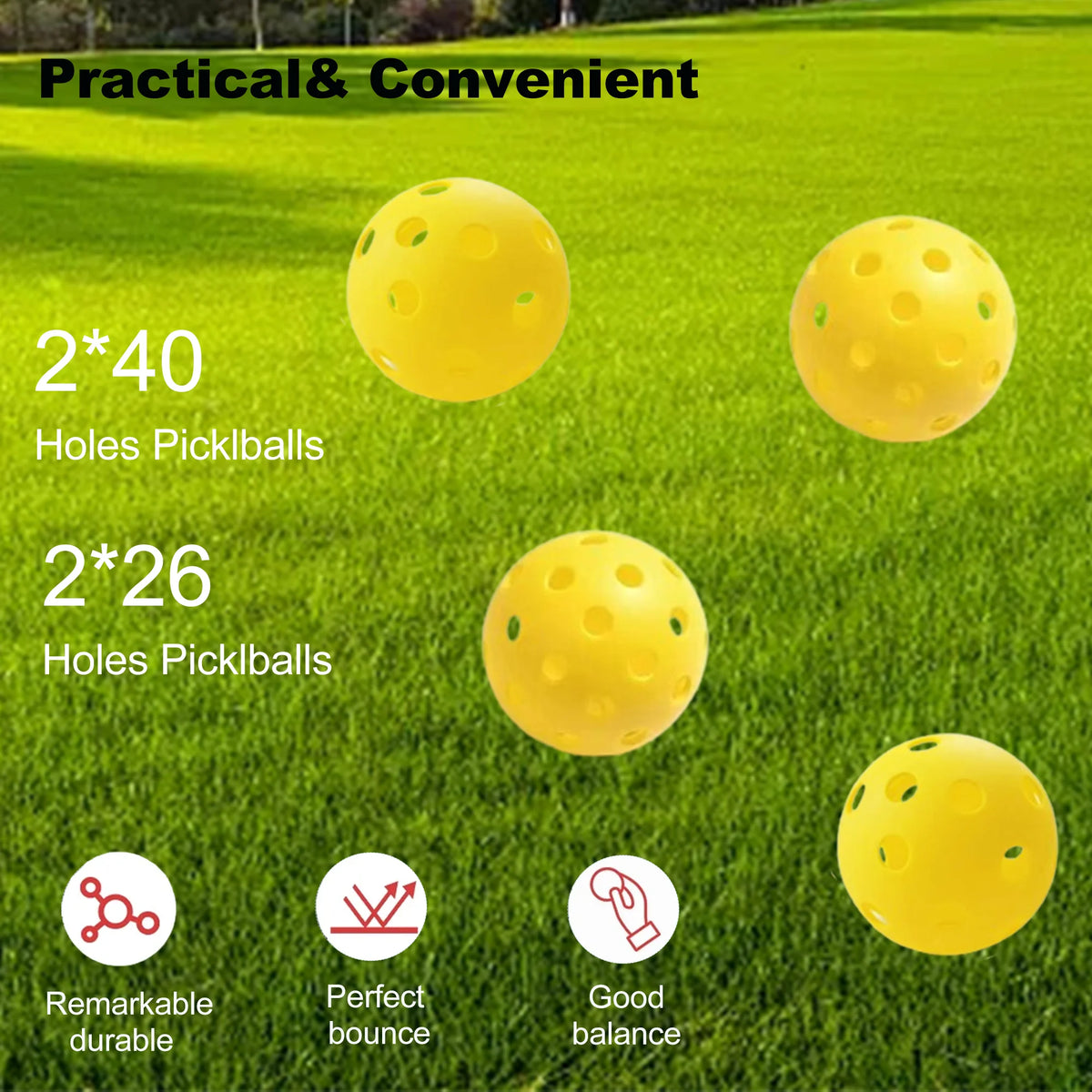Pickleball Paddles Set of 2 with 4 Pickle Balls and Bag M510887