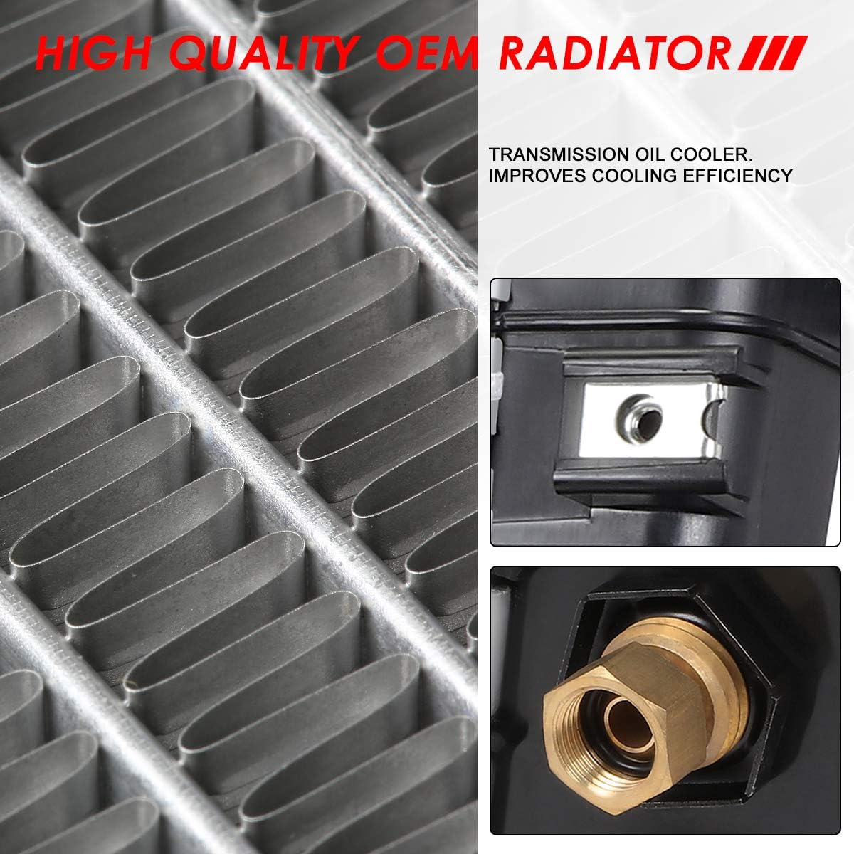 1-Row Cooling Radiator Aluminum Core Z4596