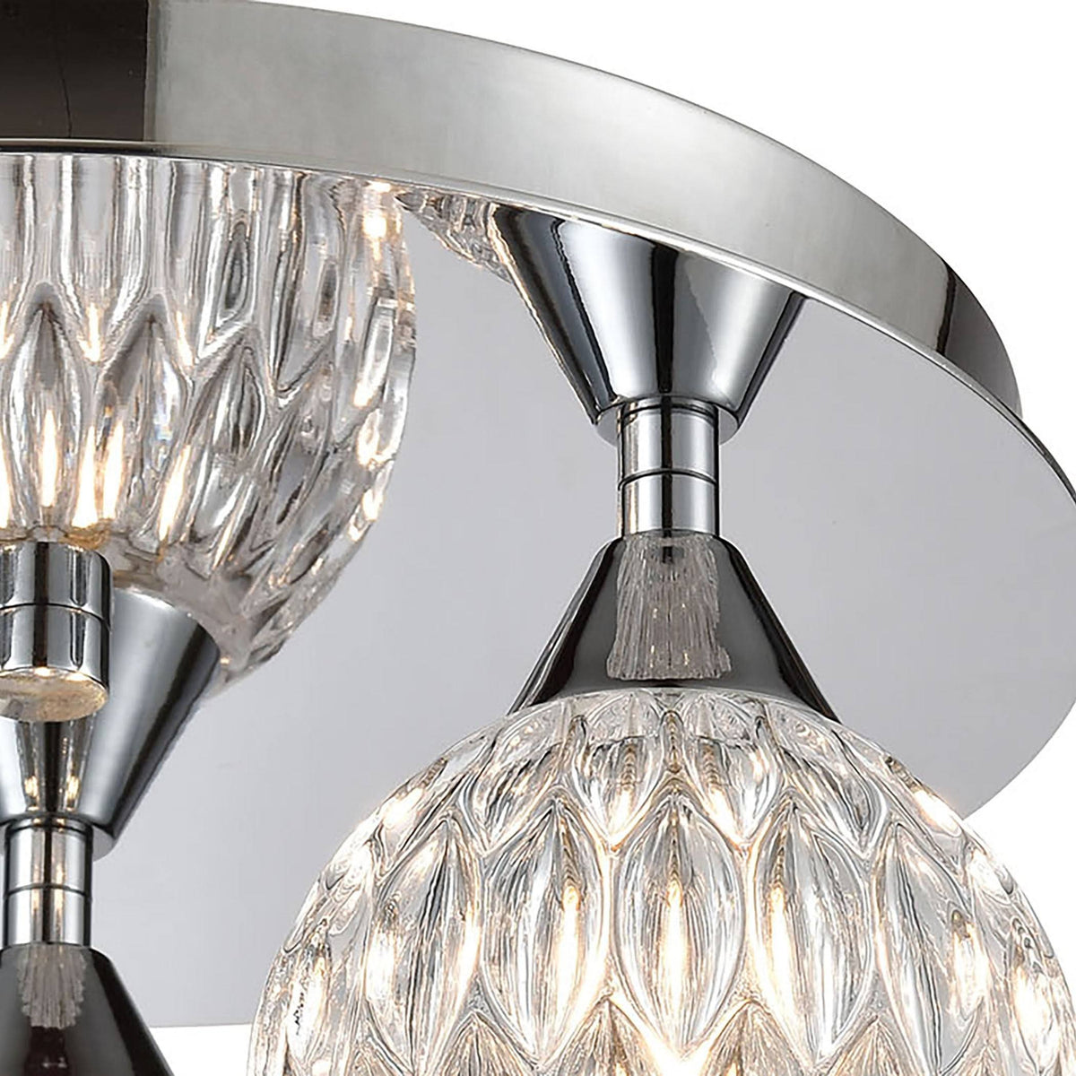 Polished Chrome 3-Light Semi Flush Mount G163329