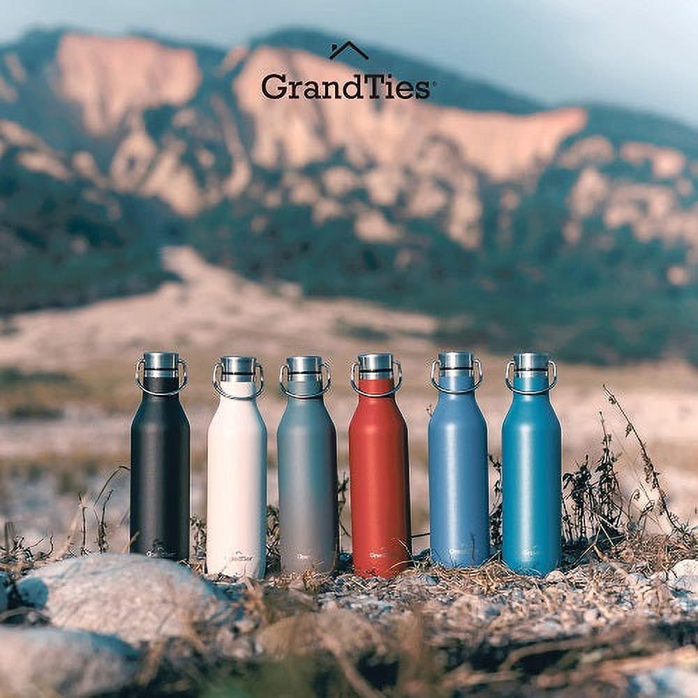 21oz Stainless Steel Insulated Water Bottle with 2 Lids N3106