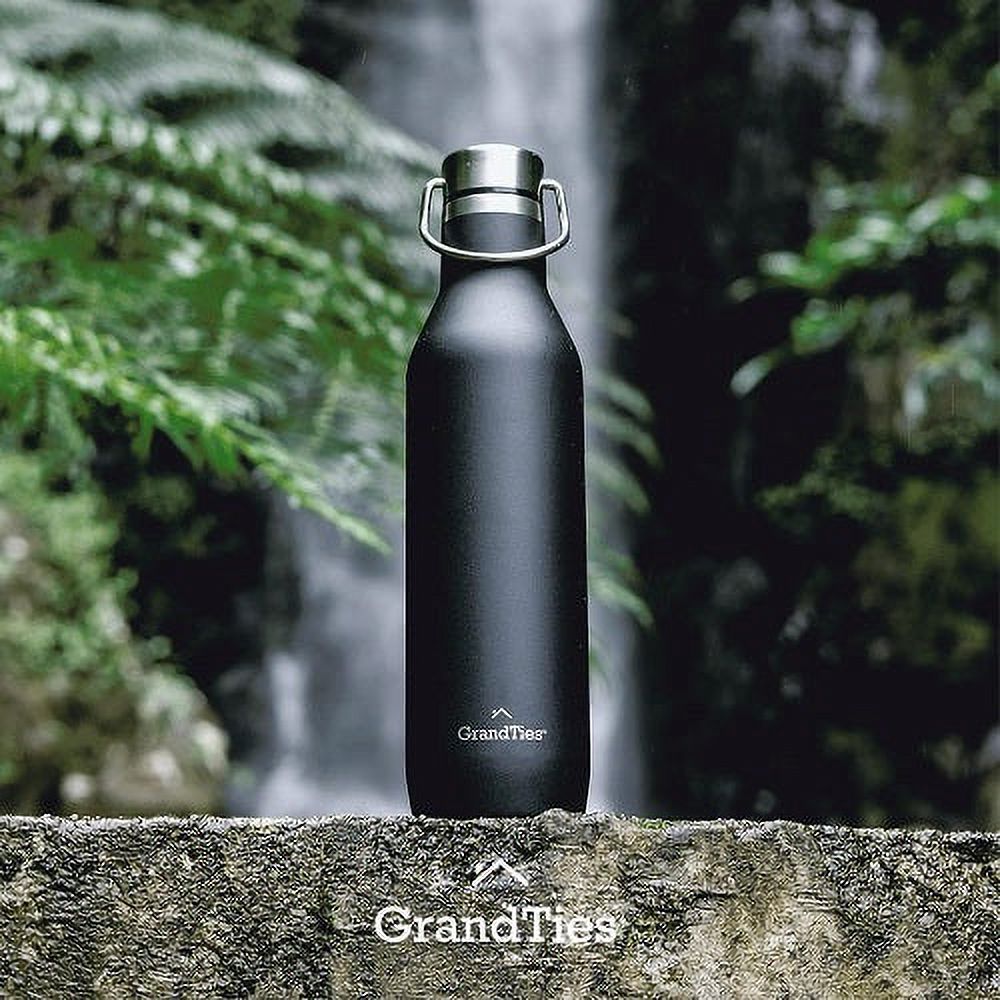 21oz Stainless Steel Insulated Water Bottle with 2 Lids N3106