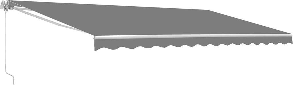 Brown 13 x 10 Feet Retractable Patio Awning I616569