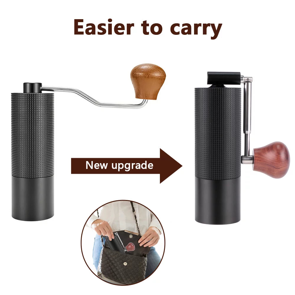 Portable Stainless Steel Burr Coffee Grinder D7265