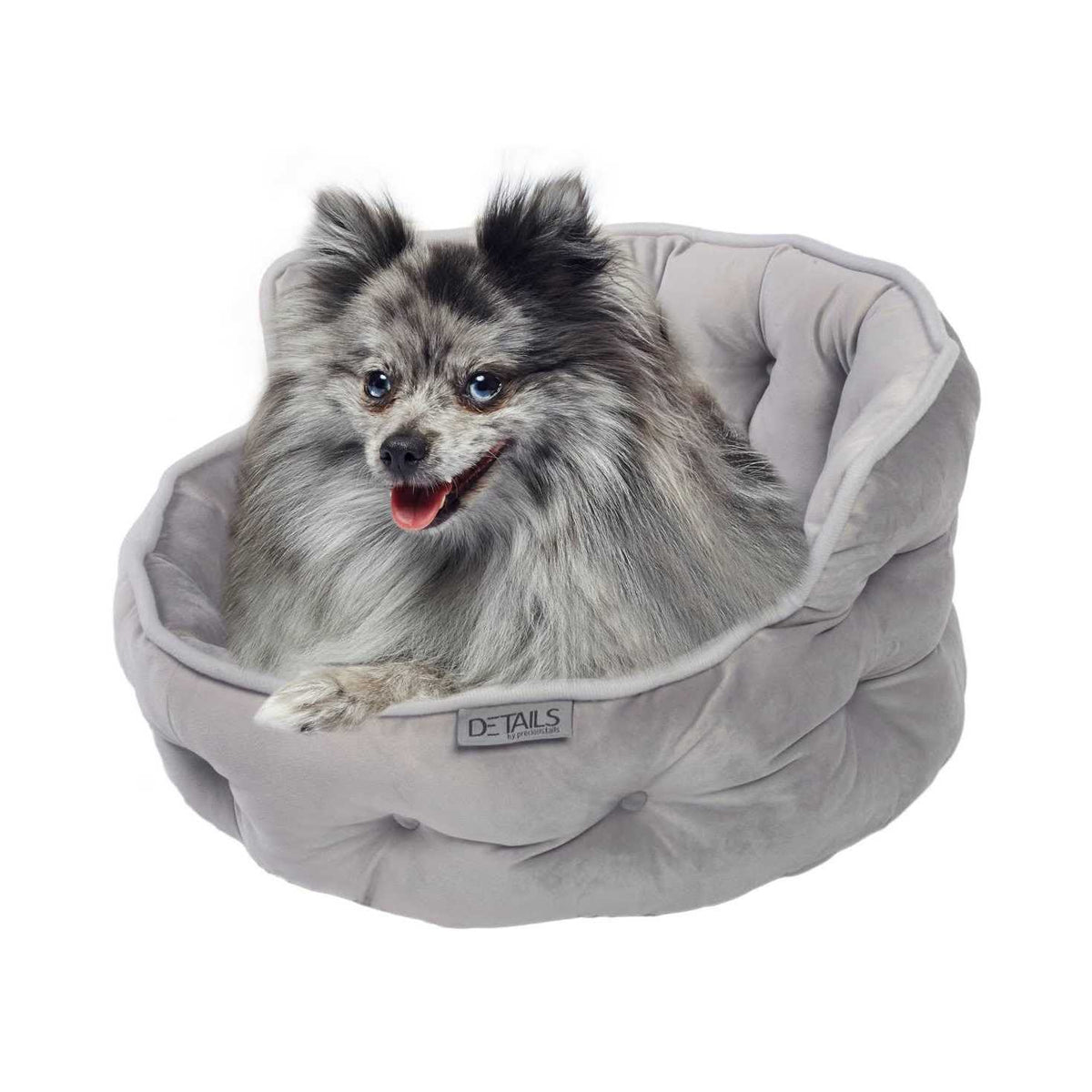 Mini Tufted Velvet Round Cuddler Pet Bed H172