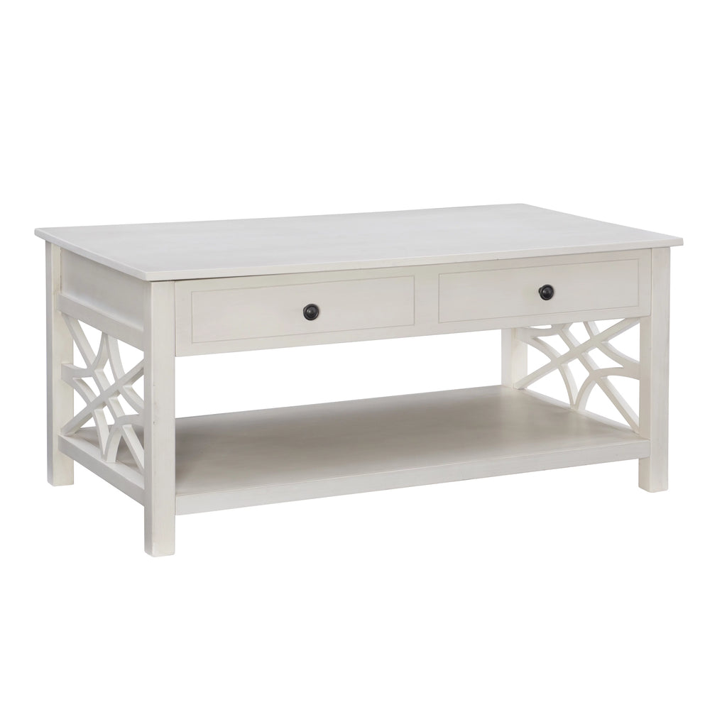 White 2-Drawer Lift-Top Coffee Table Z500823