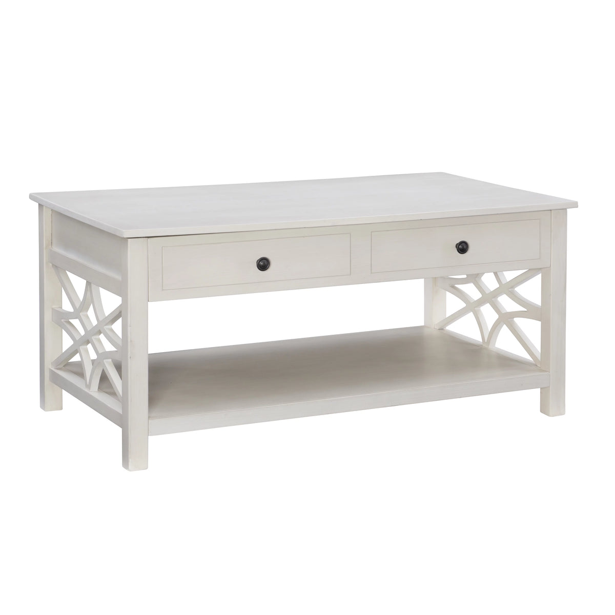 White 2-Drawer Lift-Top Coffee Table Z500823