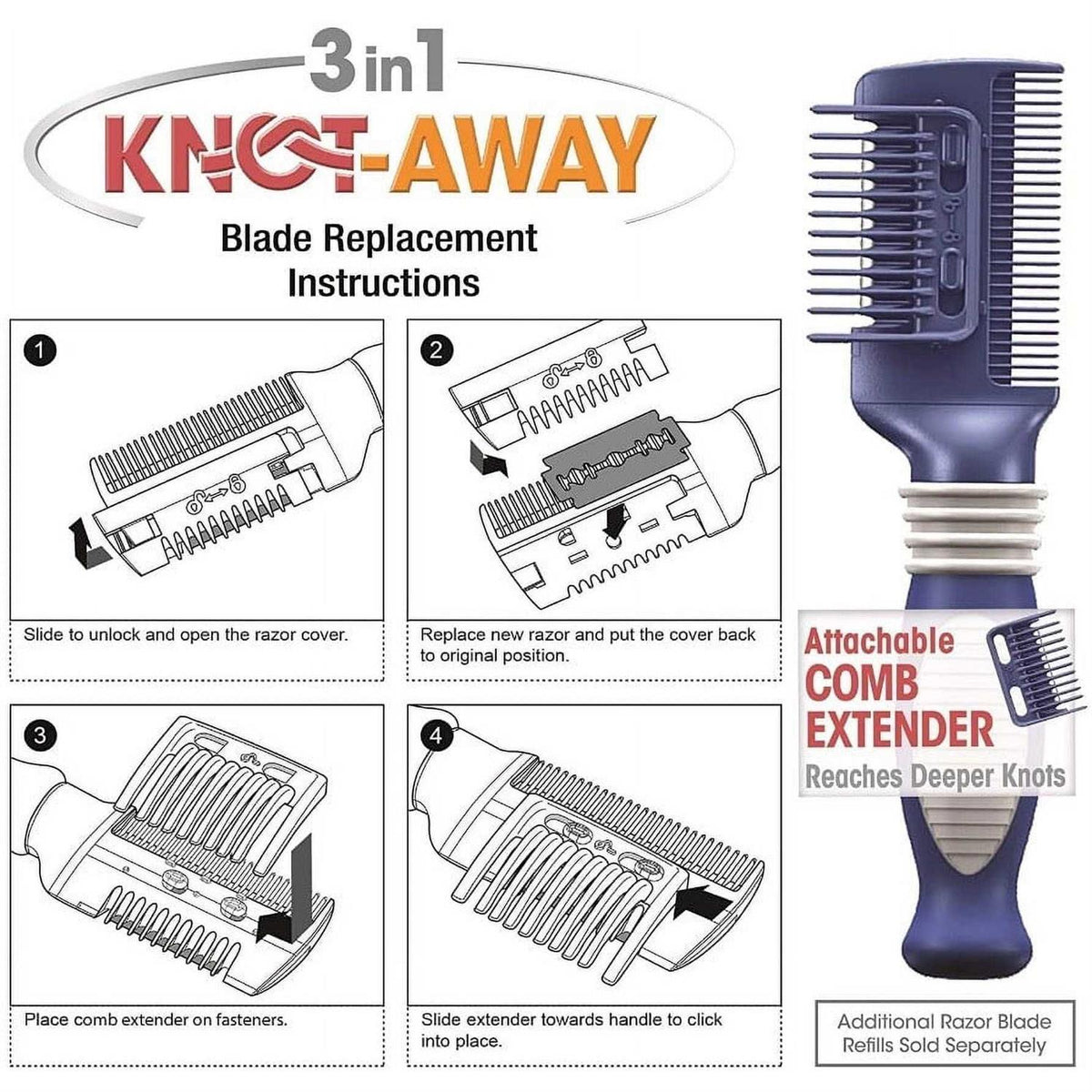Dog Knot Comb I4880