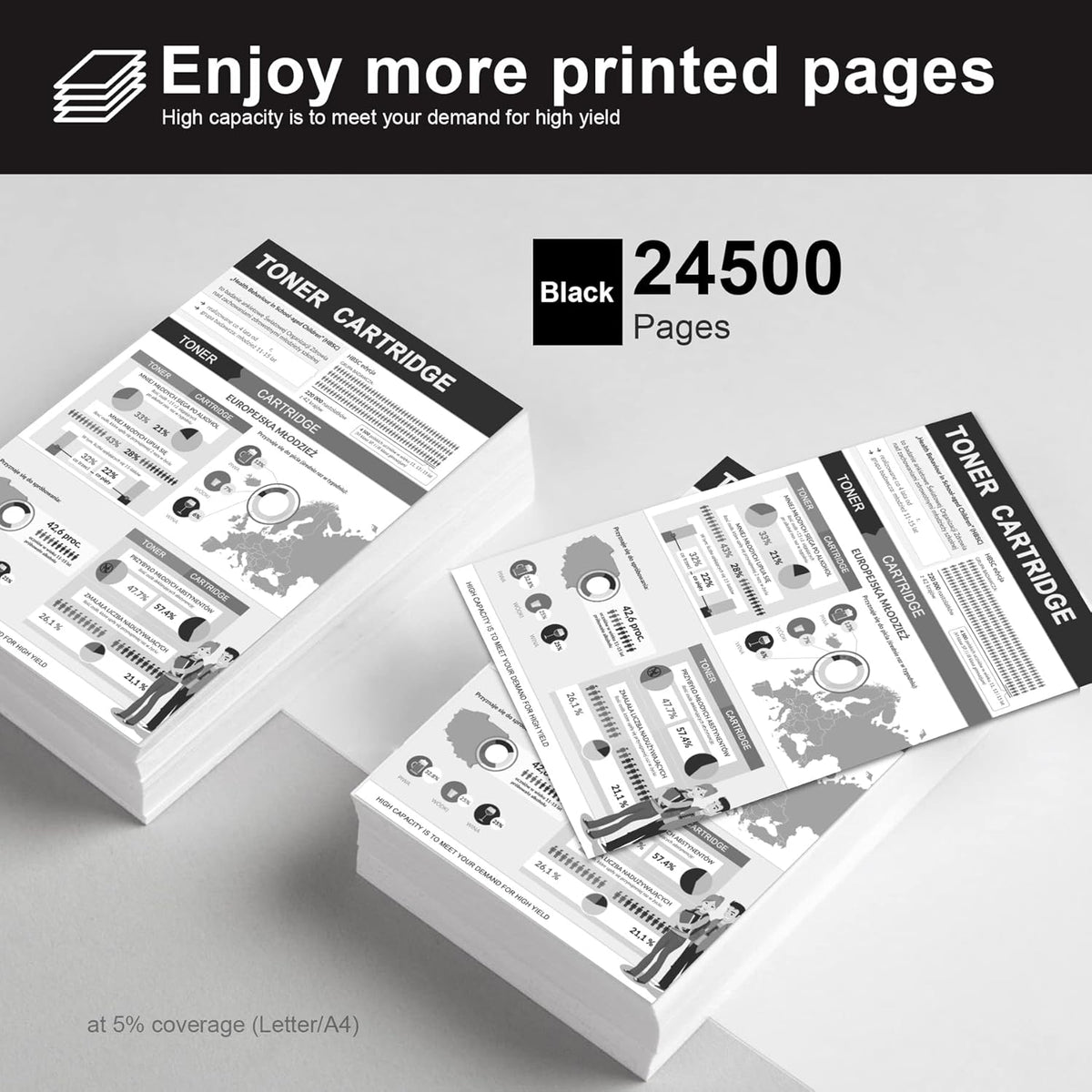 64X Toner Cartridge Black 1-Pack G763649