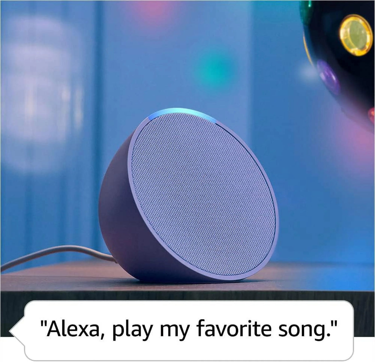 Compact Smart Speaker with Alexa Glacier White L5207