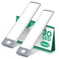 Motion Sensor Under Cabinet Lighting 30 LEDs 1000mAh Rechargeable White H572363