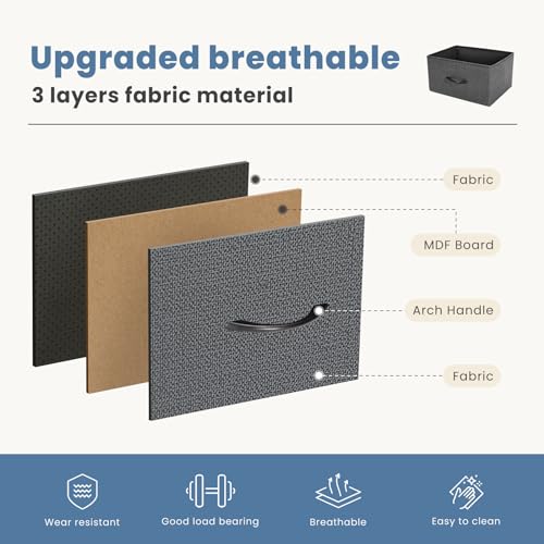 Fabric Storage Tower with 9 Drawers V63216