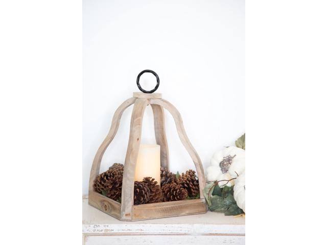 Wood Candle Trays Set of 2 T338