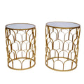 Metal Round Gold End Table B900257