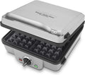 Silver Belgian Waffle Iron with Pancake Plates P53271