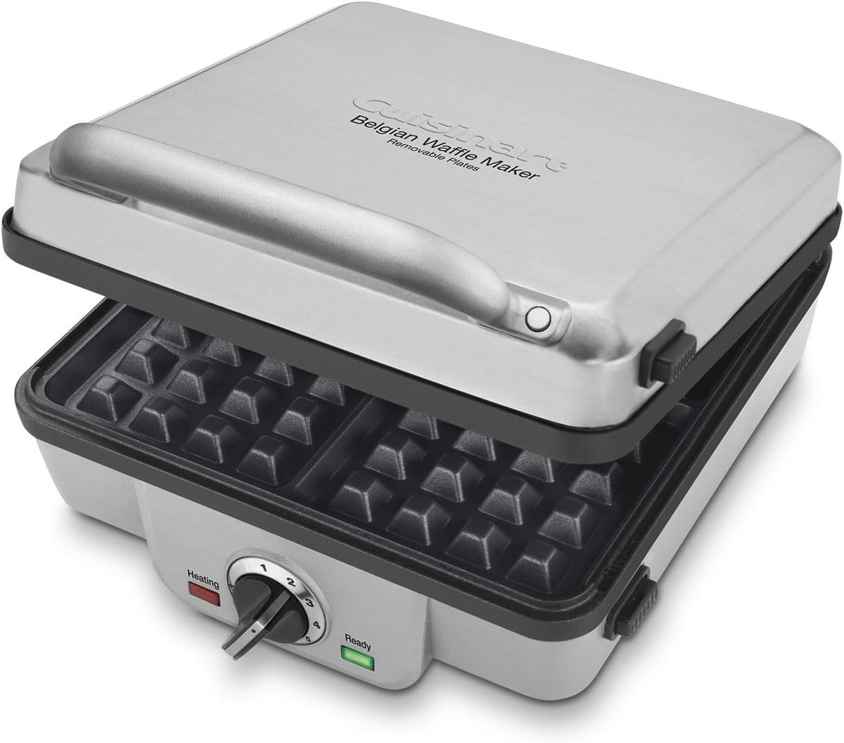 Silver Belgian Waffle Iron with Pancake Plates P53271