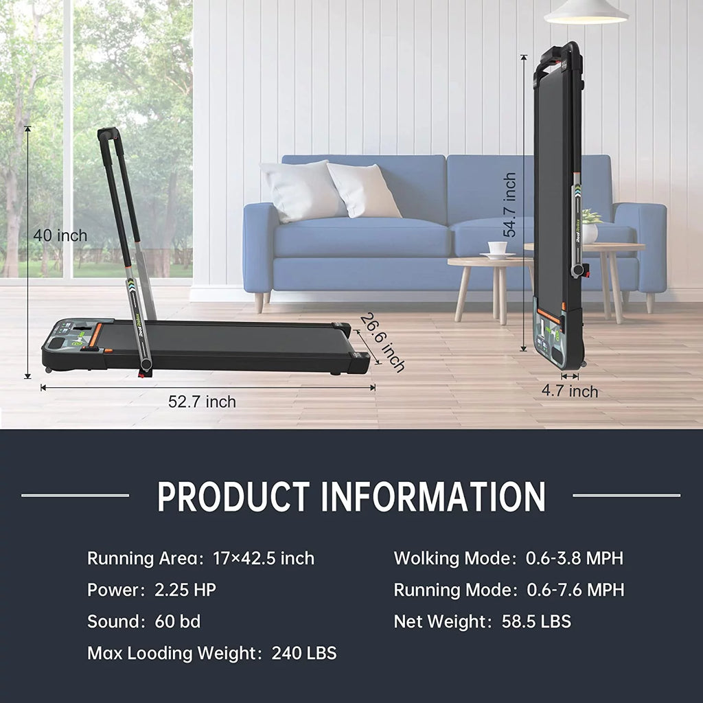 2 in 1 Folding Treadmill C648