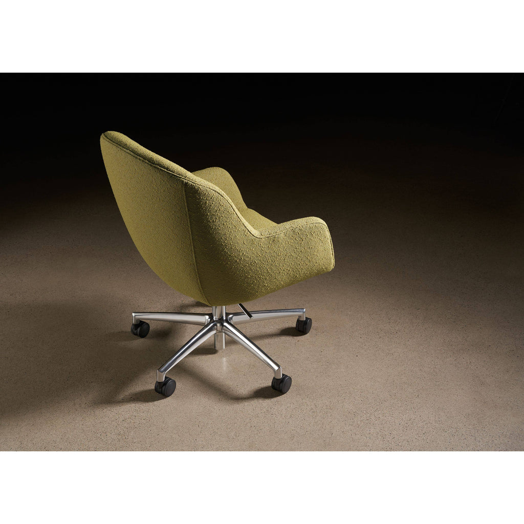 Ergonomic Rolling Office Chair in Cadet Blue Grey Performance Fabric K726