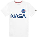 White & Blue Reflective Cotton Tee W277