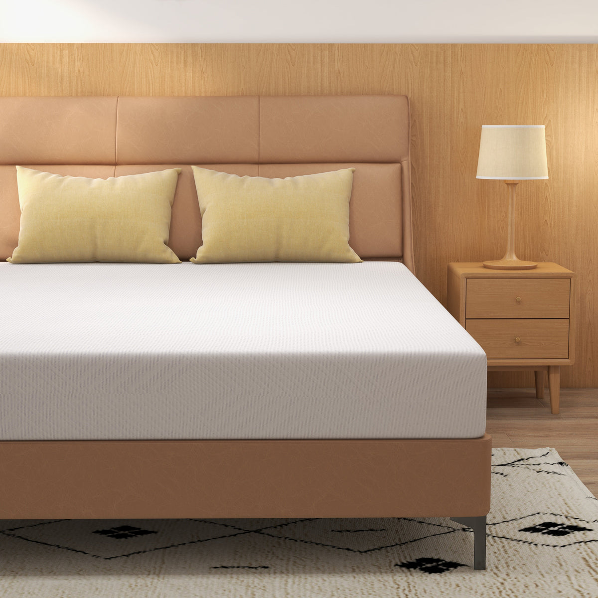 8 inch Full Size Green Tea Cooling Memory Foam Mattress U73356