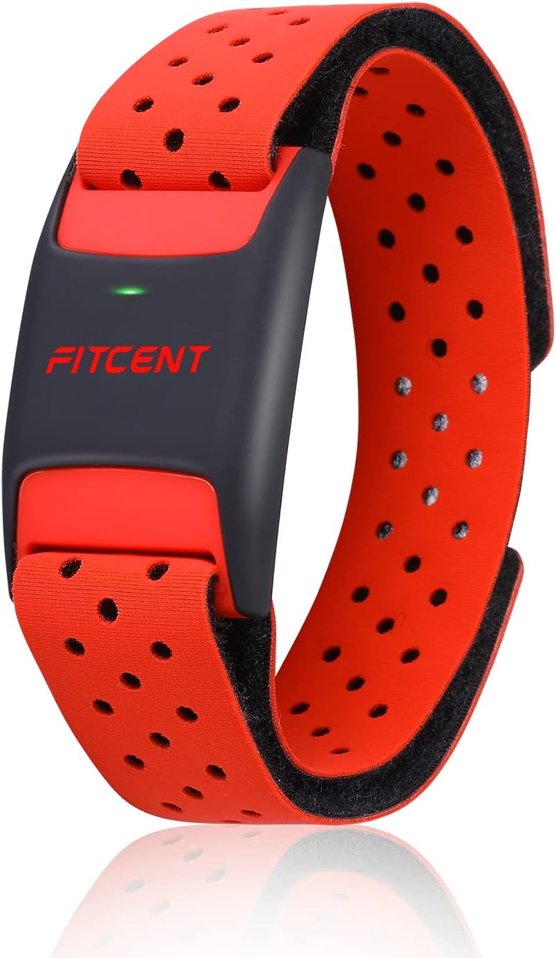 Heart Rate Monitor Armband, Bluetooth ANT+ Optical Sensor, Pack of 2 Q3979