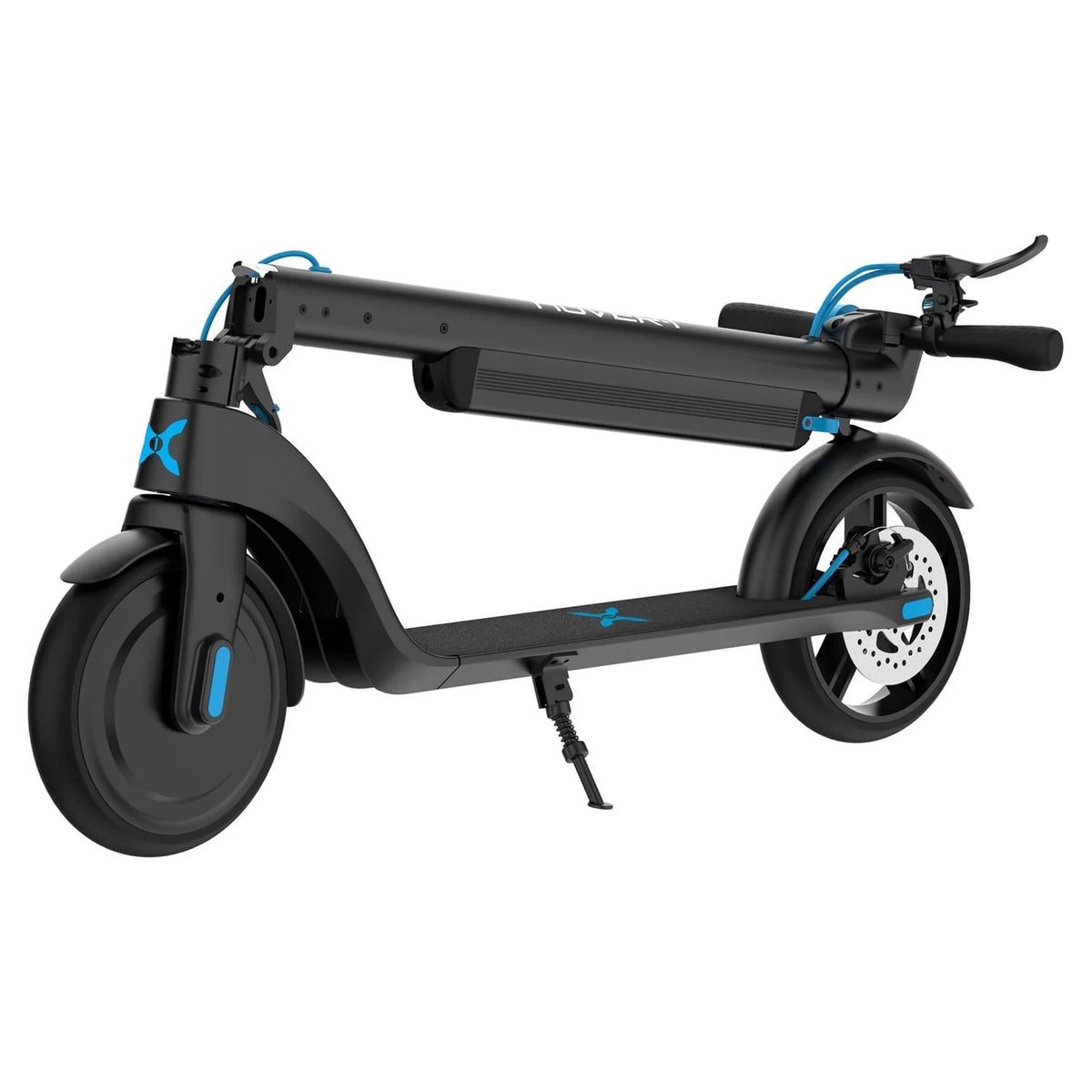 Electric Scooter with LED Headlights, 15 MPH Max Speed, 220 lbs Max Weight, Black X10592