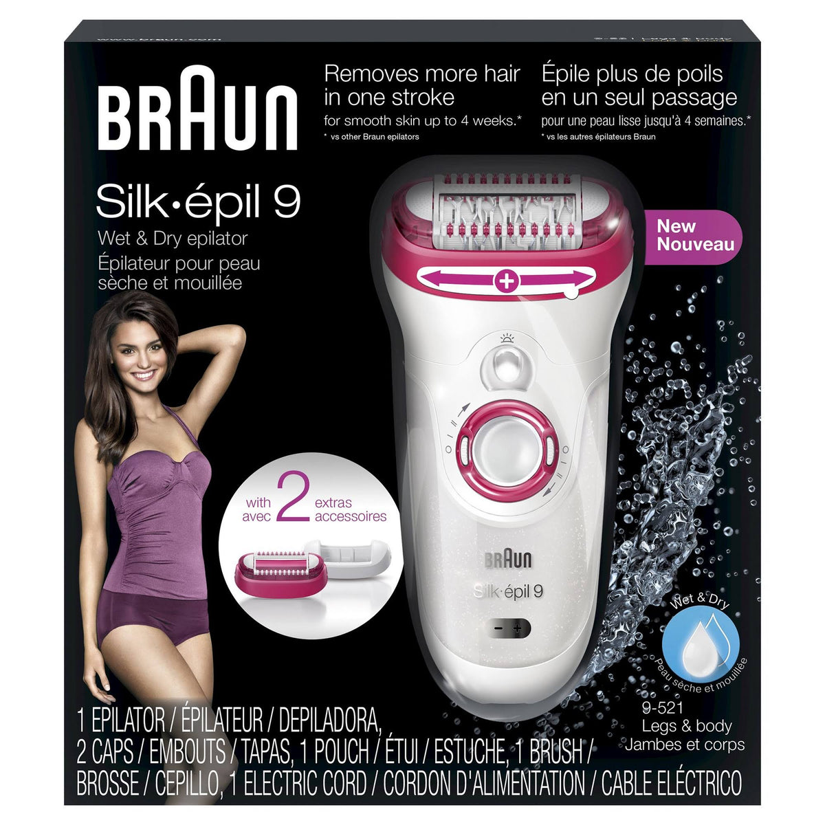 Wet & Dry Cordless Epilator/Trimmer Y20406