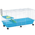 40” Rolling Pet Cage Set with Ramp & Feeder Z3480