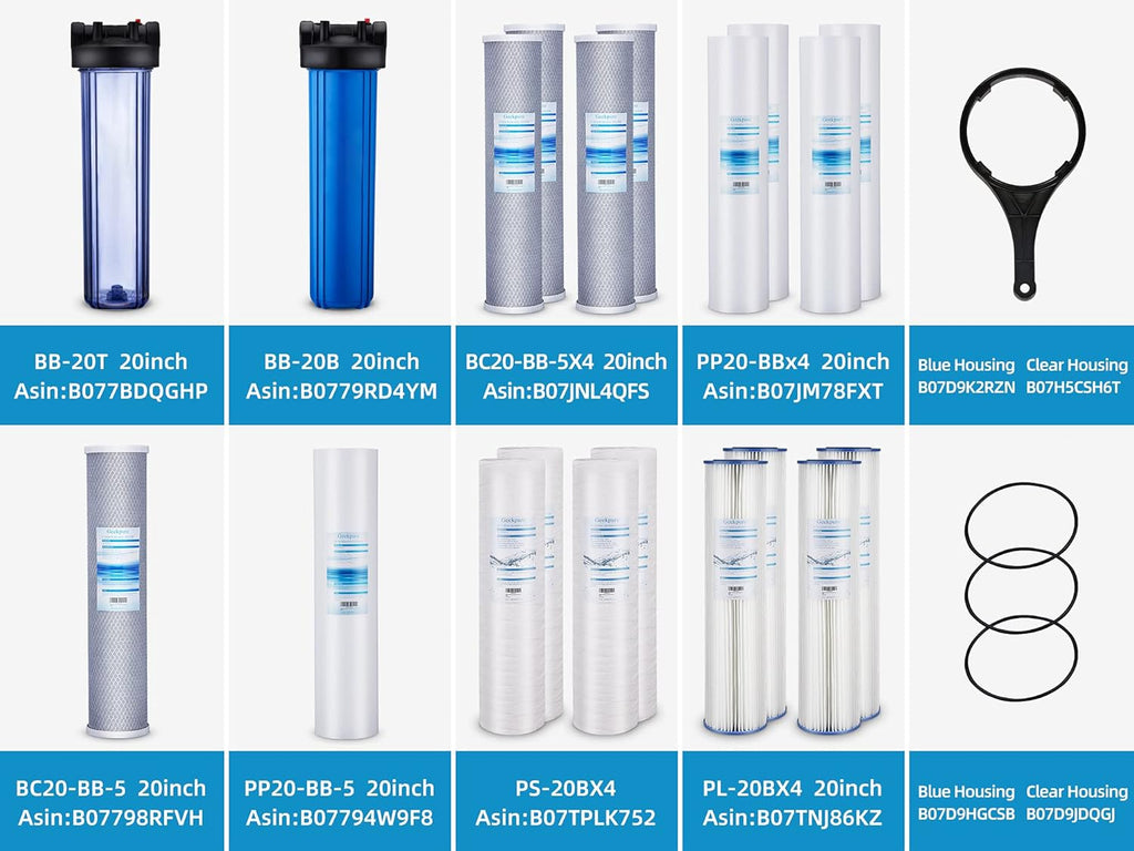 Whole House UV Water Filter with Extra 2 UV Filter +2 Quartz Sleeve (12 GPM) M380