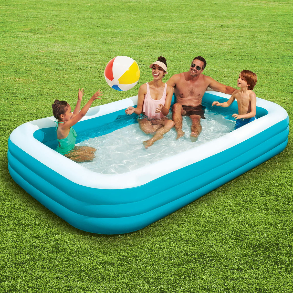 Rectangular Inflatable Family Pool Q38187