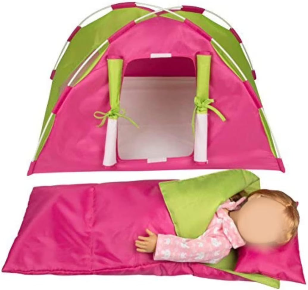 Doll Camping Bed Tent with Sleeping Bag & Pillow J1808