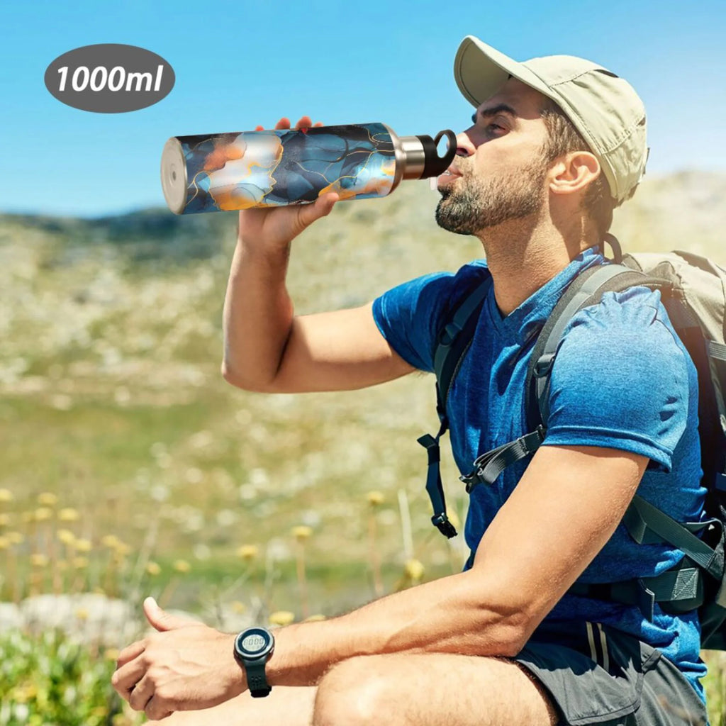 20 oz Stainless Steel Insulated Water Bottle with Straw Lid D706766