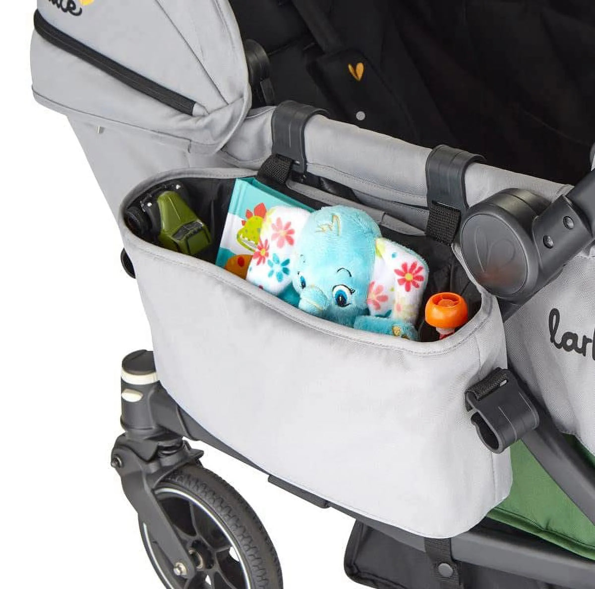 Compact 2-Seater Stroller Wagon with Adjustable Canopies G27667