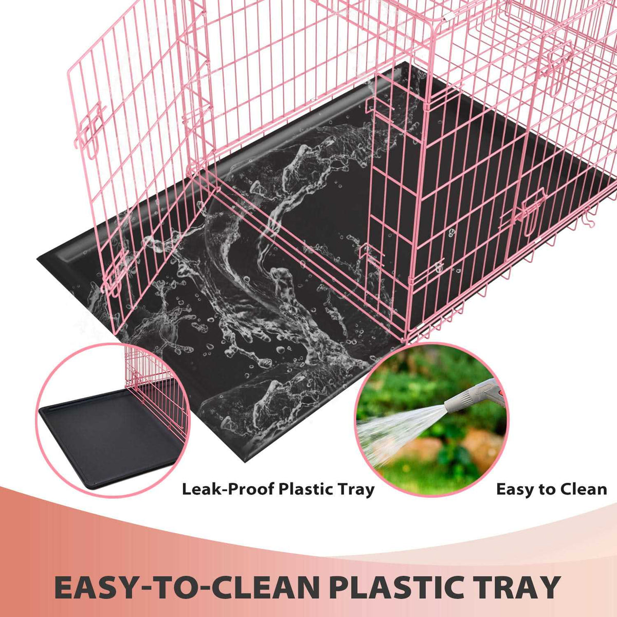 Foldable Large Dog Crate with Handle M40476