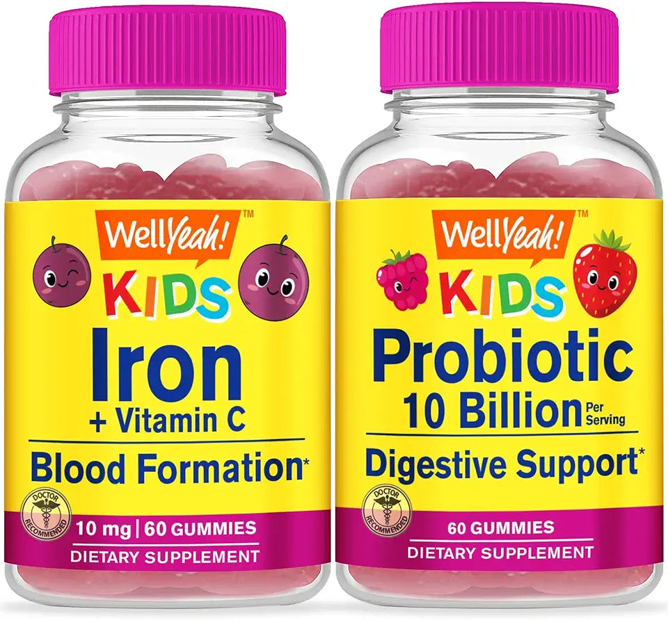 Kids Gummies Bundle Vitamin Supplement Gluten Free GMO Free Chewable Gummy F70007