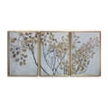 Blue Floating Framed Wall Canvas Triptych R215165