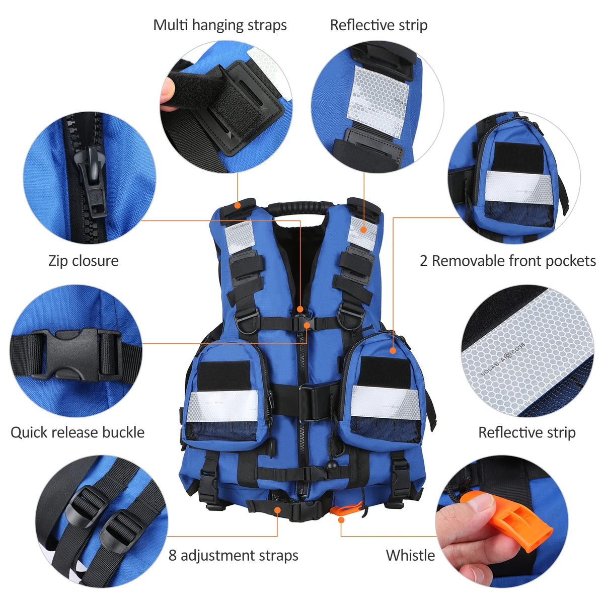 Adult Safety Float Suit Survival Jacket W352482