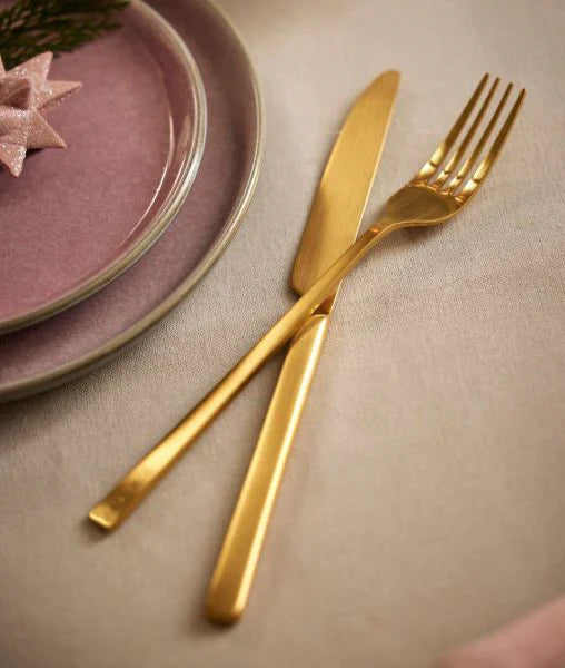 16 Pc Dinner Fork Knife Spoon Cutlery Set V106976