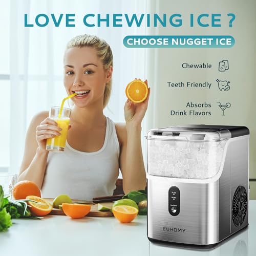 Countertop Nugget Ice Maker with Ice Scoop & Basket J57726