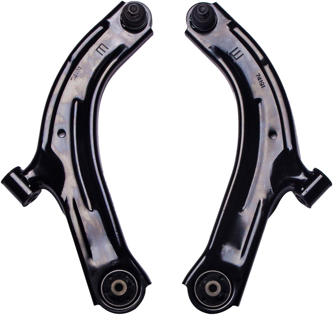 Front Lower Control Arm and Ball Joint Assembly Compatible With Nissan Cube Tiida Versa 2PCS Left Right Q6153