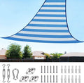 24x24 Ft 185G HDPE Square Sun Shade Sail Canopy D9126
