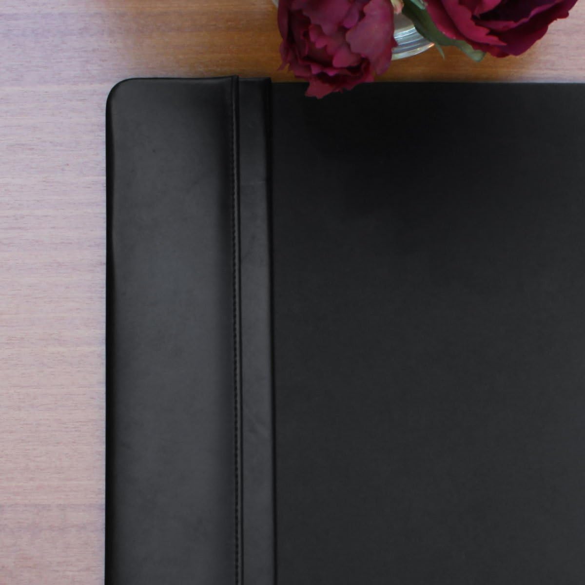 Black Leather Desk Pad Y6631