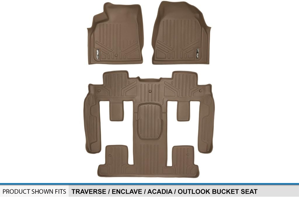 2 Row Tan Floor Mat Liner Set S9371