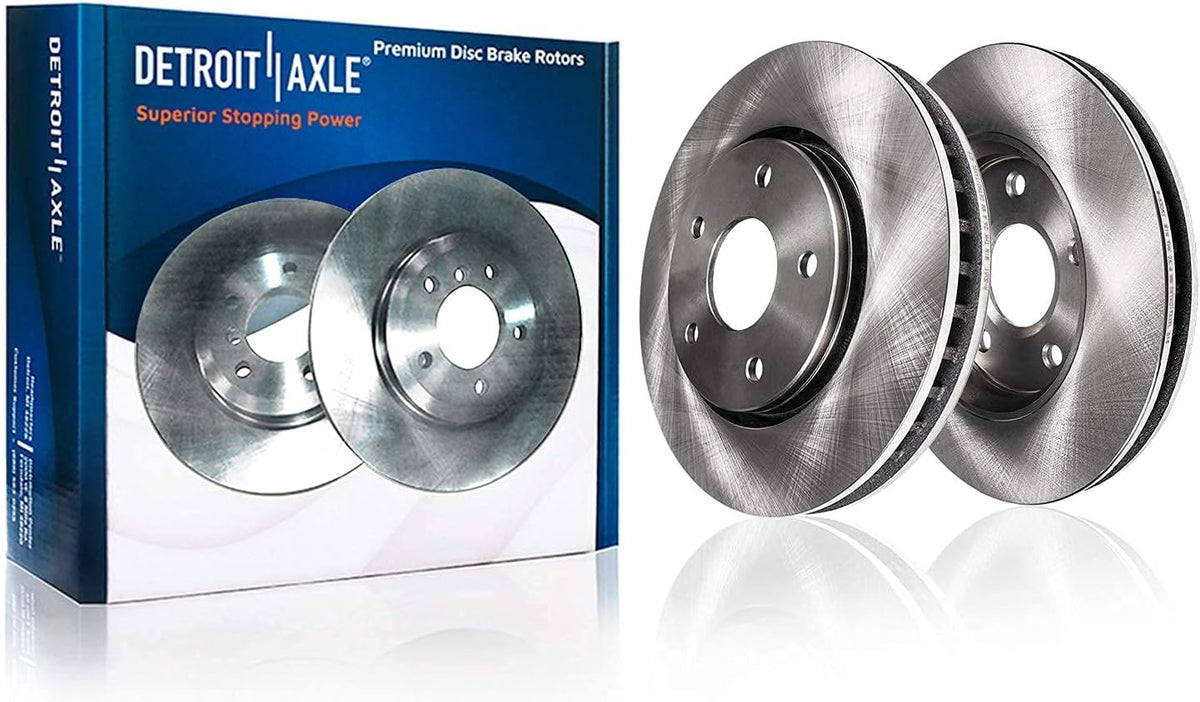 352mm 5-Lug Rear Disc Rotors Brake Pads 4pc Set N449