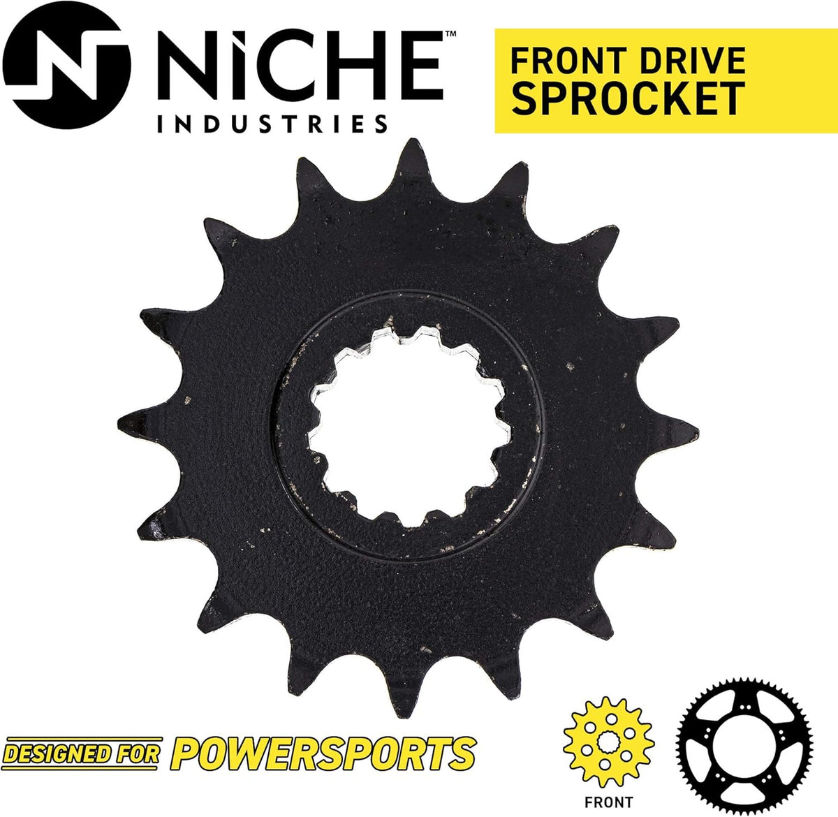 Drive Sprocket Chain Combo Front 16 Rear 42 Tooth 530HZ Standard 120 Links Pack of 2 F8475
